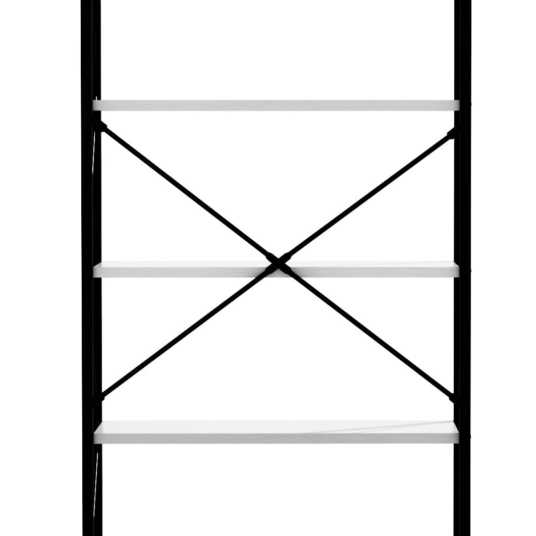 5-Tier Bookshelf, Freestanding White Book Shelf Modern Minimalist Open Display Storage Book Shelves Standing Shelving Unit White - Korvel