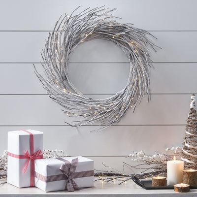 Couronne en papier de 24" avec lumières LED