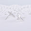 S925 sterling silver earrings fashionable earrings for women smooth cross earrings - Korvel