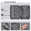 Expanable Spinner Wheel 2 Piece Luggage Set ABS Lightweight Suitcase with TSA Lock 20inch+28inch - Korvel