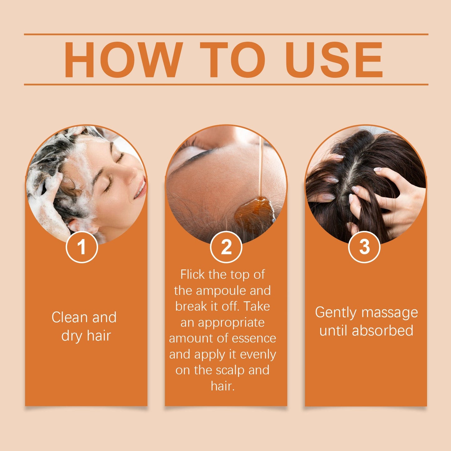 Hair Regrowth Ampoules, Nourish The Scalp To Promote Germinal Nourish Hair Follicle Health Care Essence - Korvel