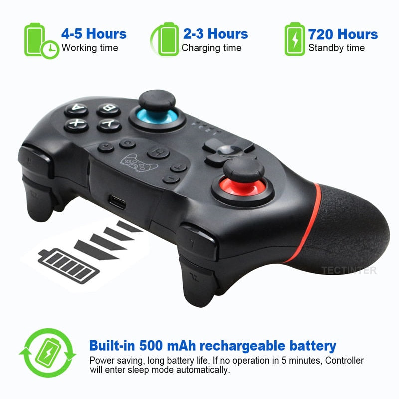 Wireless Bluetooth Gamepad for Nintendo Switch Pro