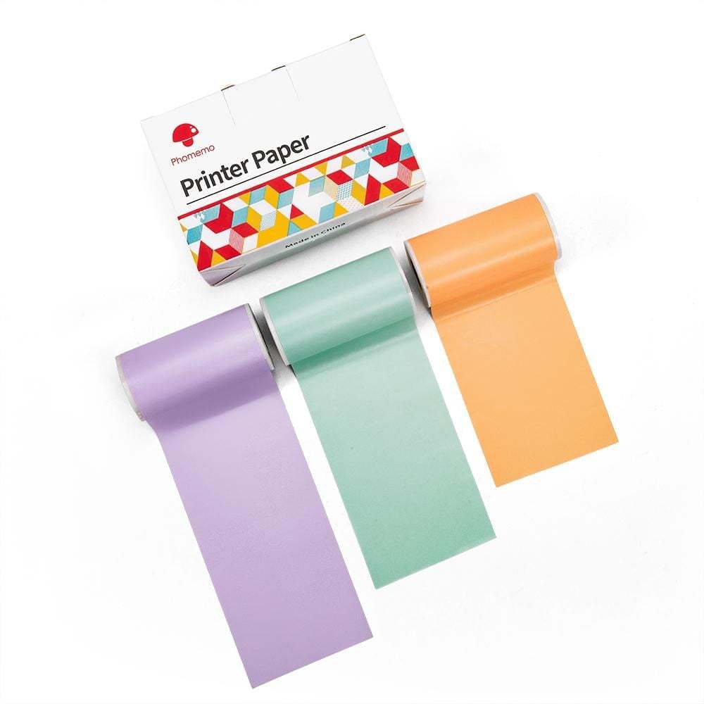 Phomemo Portable Mini Thermal Printer T02 Mini Pocket Label Printer DIY Self-adhesive Sticker Label Machine Various Label Paper - Korvel