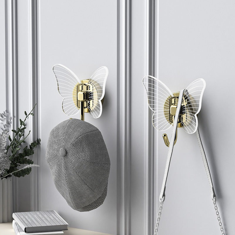Three-Dimensional Butterfly Hook for Foyer and Keys