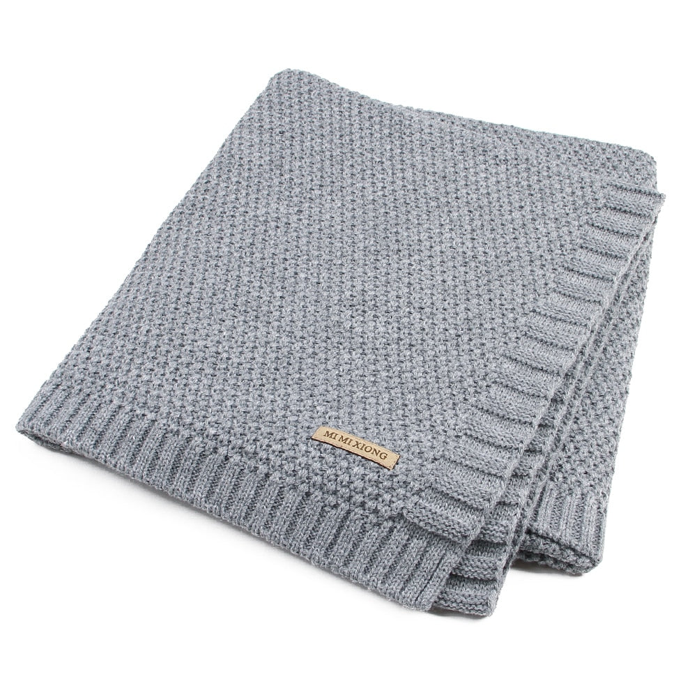 Premium Knitted Baby Swaddle Blanket - Super Soft & Cozy