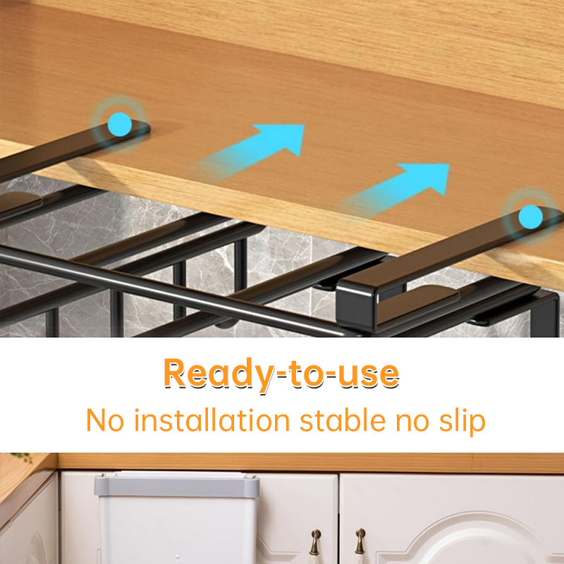 Under-Cupboard Hanging Organizer for Kitchen Essentials