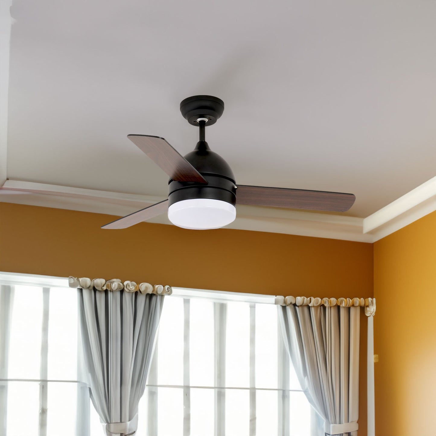 Ventilador de Techo de Palas Rectas Minimalista de 48 Pulgadas