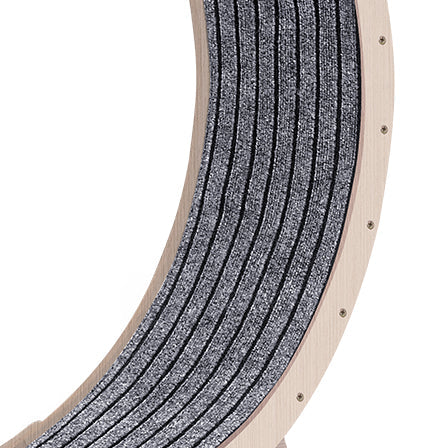 Cat Exercise Wheel for Indoor Cats - Natural Wood Finish