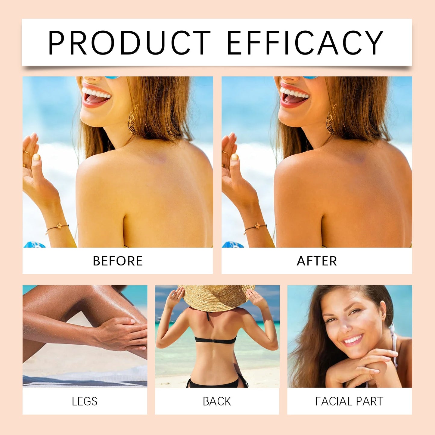 Gel Bronceador Rápido - Bronceador Nutritivo para una Piel Radiante
