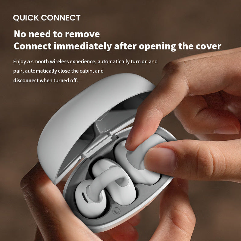 Auriculares Bluetooth Inalámbricos OWS con Clip para la Oreja - Sonido y Comodidad Premium