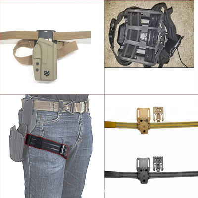 FMA Quick Release Waist Panel 3-piece Leg Hanging Sofa Lilan Outdoor Tactical Handgun Cover Quick Separation System - Korvel