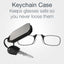 Nose clip presbyopic glasses keychain ultra lightweight carrying elderly glasses wallet glasses reading glasses - Korvel