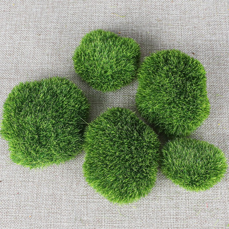 Mossy Stone Artificial Green Stone Arrangement