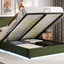 Hydraulic Storage Bed with RGB LED Lights and Bluetooth Speaker