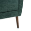 Modern Accent Chair Upholstered Foam Filled Living Room Chairs Comfy Reading Chair Mid Century Modern Chair  (Blackish Green) - Korvel