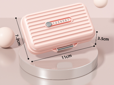 Boîte de Rappel Médical Mini Portable pour Rangement à Domicile