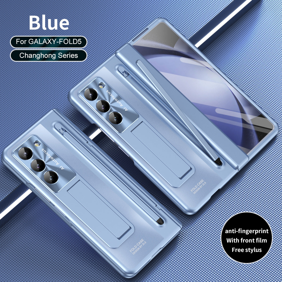 Suitable for Samsung Galaxy Z Fold6 mobile phone case shell film integrated bracket with stylus Z Fold5 anti-fall - Korvel