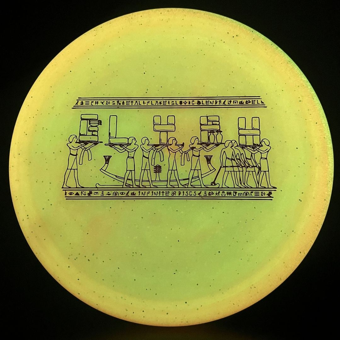 Metal Flake Glow C-Blend Glyph Disc Golf Putter