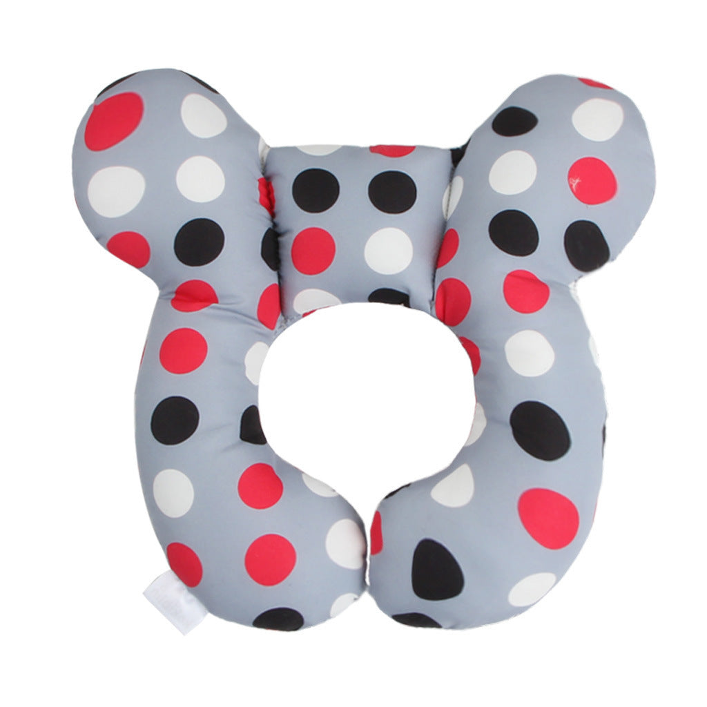 Baby head protection U-shaped pillow stroller fixed head pillow car seat sleeping protection head and neck pillow - Korvel