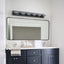 Luces de tocador modernas LED negras - Apliques de baño de 6 luces