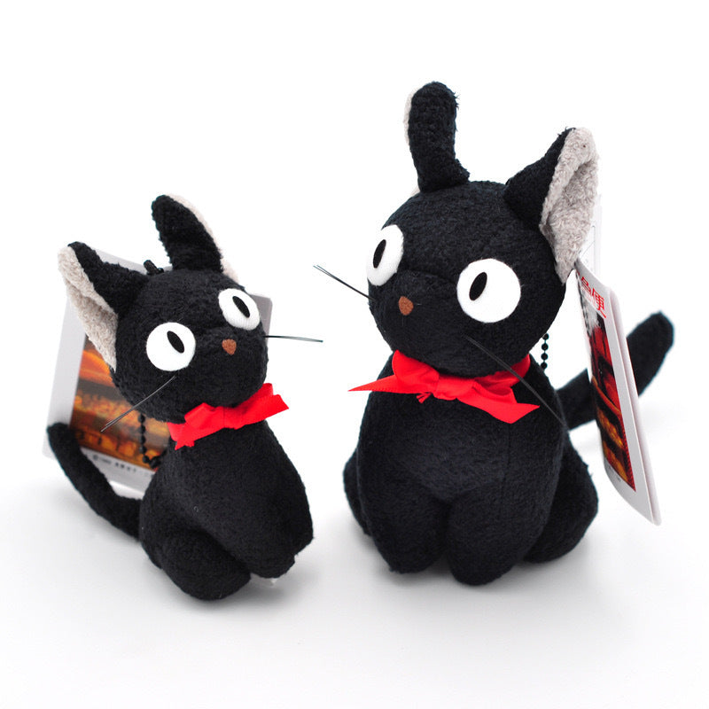 Livraison à domicile de la sorcière : Poupée pendentif en peluche petit chat noir