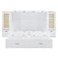 Cama Murphy Grande Blanca con Cajones y Armarios de Almacenamiento