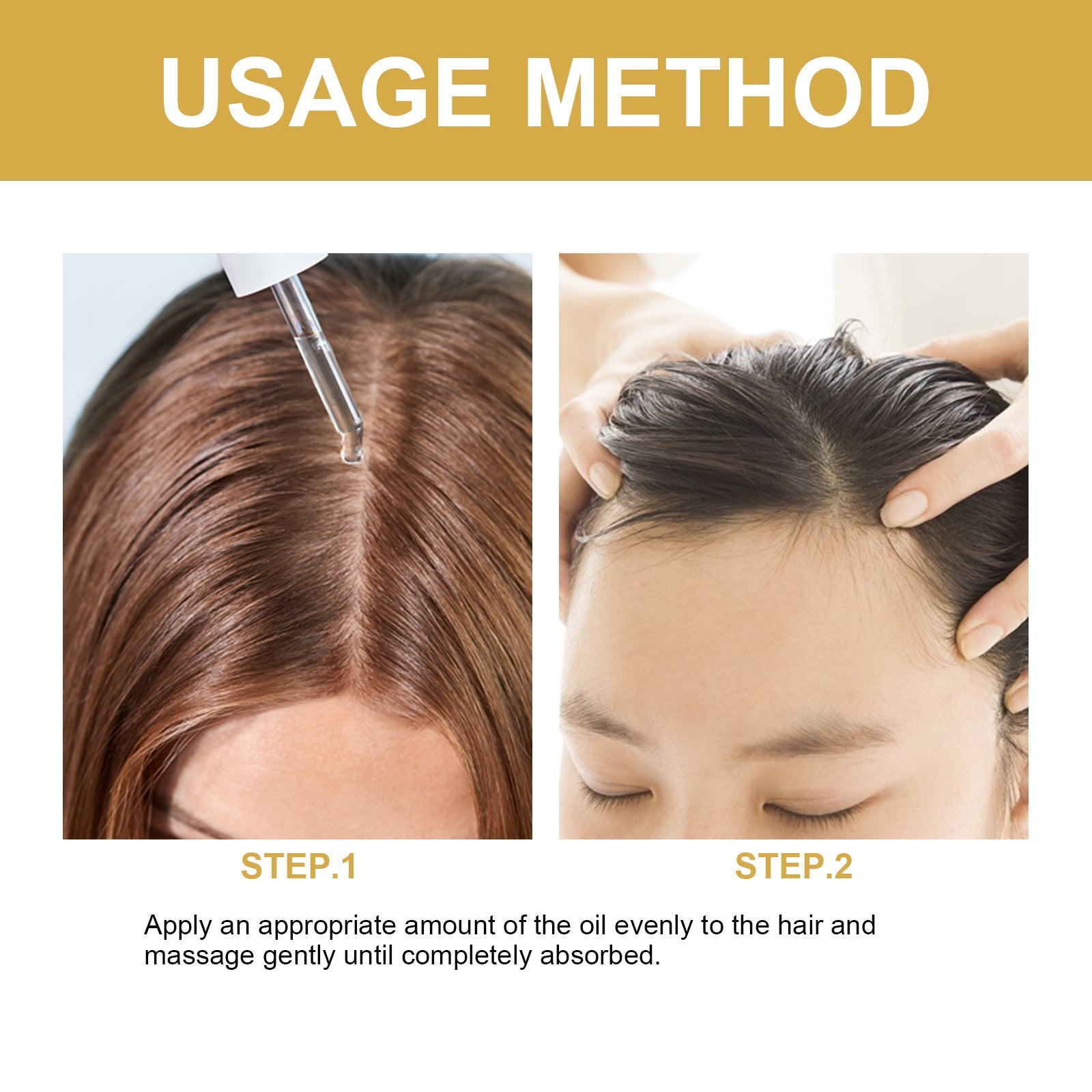 Hair Dense Oil, Scalp Cleaning Care Fluffy Soft Repair Dry Hair Impetuous Solid Hair Dense Hair Essential Oil - Korvel