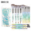 15 pcs Makeup Brushes Diamond Crystal Handle Makeup Tools Foundation Eyeshadow Brush - Korvel
