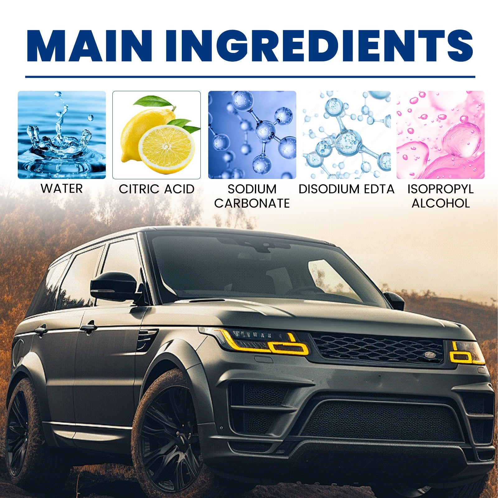 Iron Powder Removal Spray, Auto Metal Rust Reconditioning Anti-Rust Polishing Coating Care Cleaner - Korvel