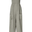 Smocked Spaghetti Strap Wide Leg Jumpsuit - Korvel
