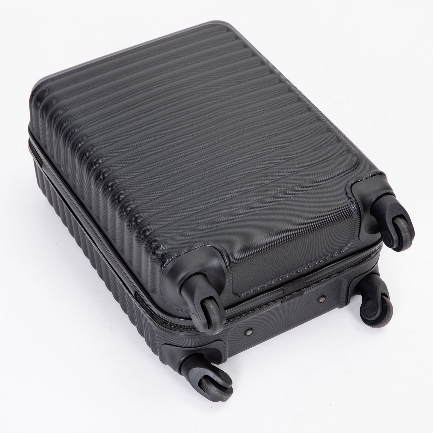20" Carry on Luggage Lightweight Suitcase, Spinner Wheels, Black - Korvel