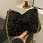Sequin Removable Strap Shoulder Bag - Korvel