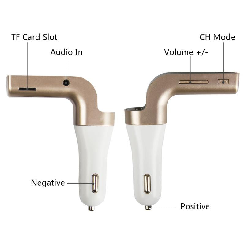 ANLUD Multifunction 4-in-1 Bluetooth FM Transmitter Car Kit