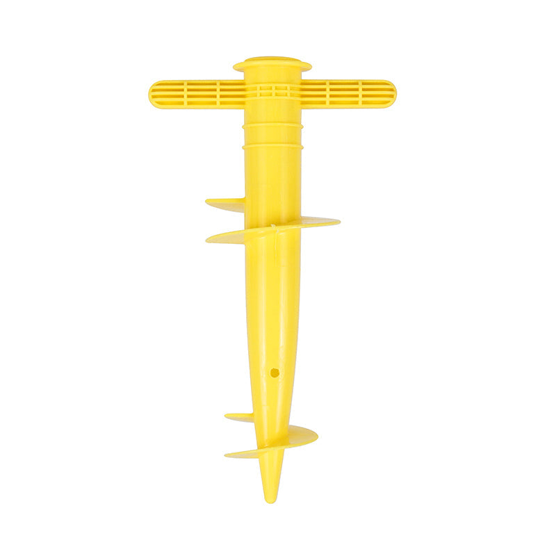 Plastic Adjustable Umbrella Base, Sun, Beach, Terrace, Sand, Ground Fixing Tools (Anchor Bracket, Spiral Tool, Tip Part), 1 Pc - Korvel
