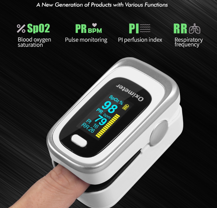Finger pulse oximeter pulse oximeter saturation monitor respiratory rate FDA CE sleep monitor - Korvel