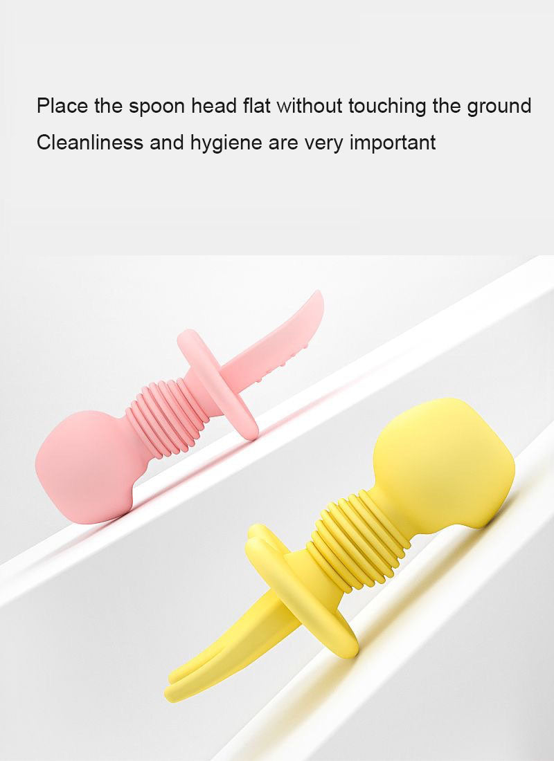 Baby silicone food fork and spoon - Korvel