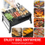 Portable Charcoal Grill - Large Outdoor Barbecue