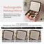 Light Up Box Vanity Organizer Portable Makeup Bag Mirror With Led Light - Korvel
