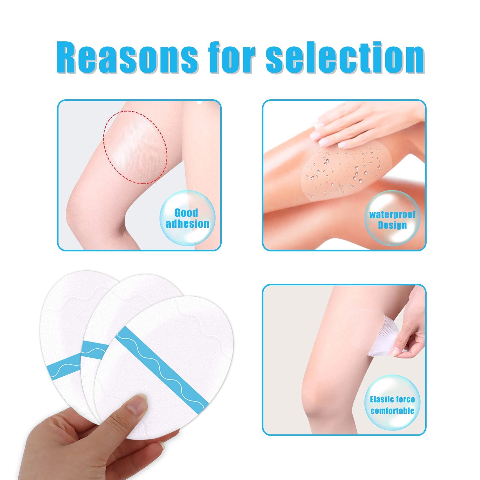 Thigh Anti-Wear Pads, Anti-Friction Invisible Thigh High Elastic Leg Protector Knee Calf Casual Pads - Korvel