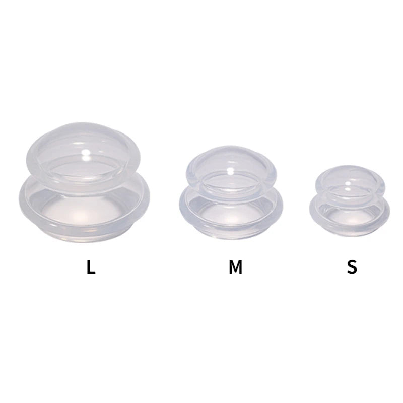 Silicone Cupping Set Suction cups Vacuum Suction Jars Therapy Slimming Body Face Massage Cupping Anti Cellulite Weight Loss - Korvel