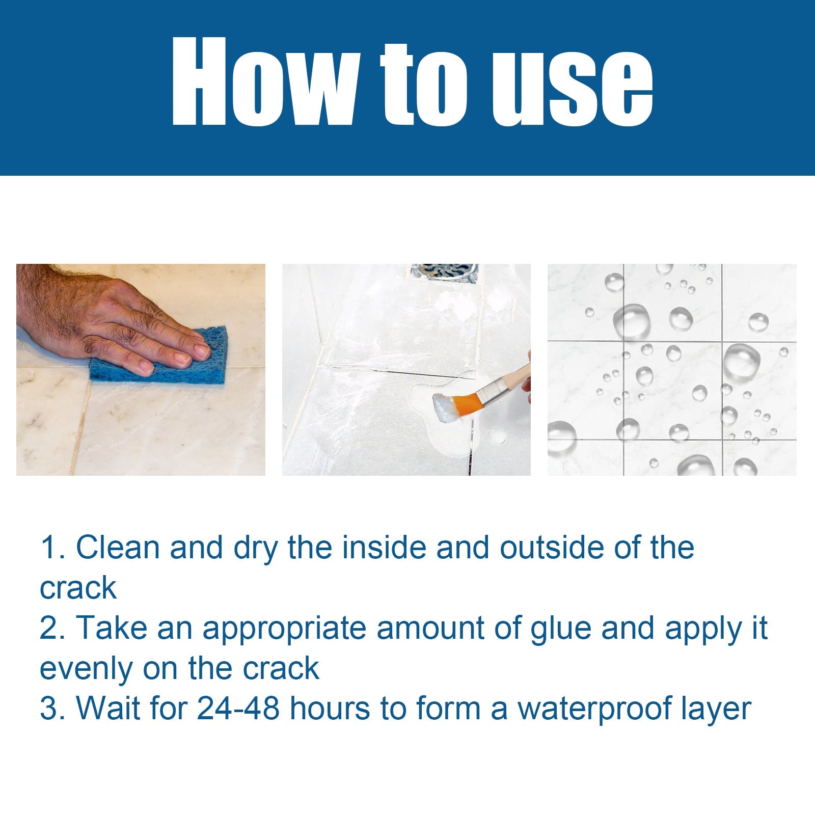 Transparent Waterproof Glue Transparent Waterproof Paint Toilet Balcony Free Brick Roof Leak Proof Glue - Korvel