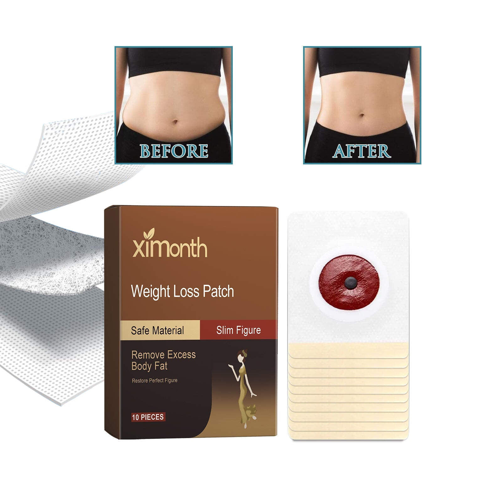Is Beautiful And Considerate, Tightens The Whole Body Skin, Shows The Figure Body Care Light Body Navel Patch - Korvel