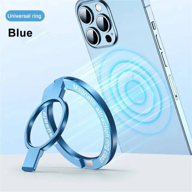 For Phone New Magnetic Ring Holder for 12 13 14 Max Magnet Finger Ring Grip Stand Holder Zinc Alloy Kickstand - Korvel