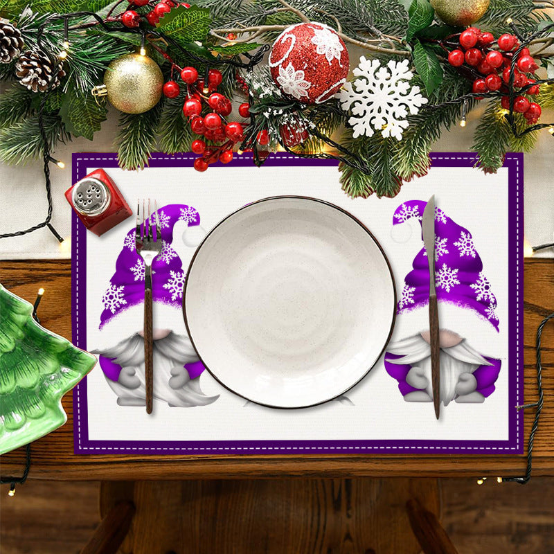 Christmas Dwarf Meal Mat - Festive Table Decoration