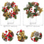 Christmas wreath desktop home decoration simulation pine cone ornament Christmas flower candle holder - Korvel