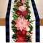 Christmas plaid linen table flag floral ball printed tablecloth entrance small tablecloth living room counter decoration tea flag - Korvel