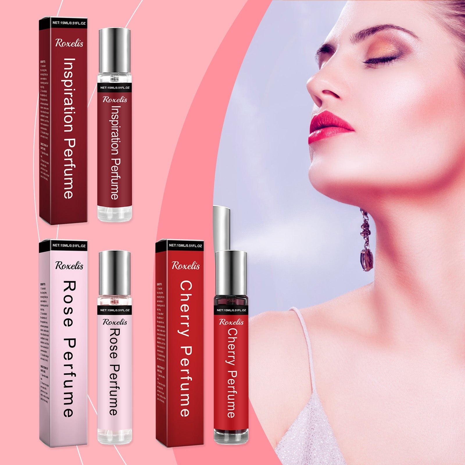 Inspiration Rouge Perfume Series Fresh Light Fragrance Flower Fruit Wood Charm Stay Fragrance Dating Atmosphere Perfume - Korvel