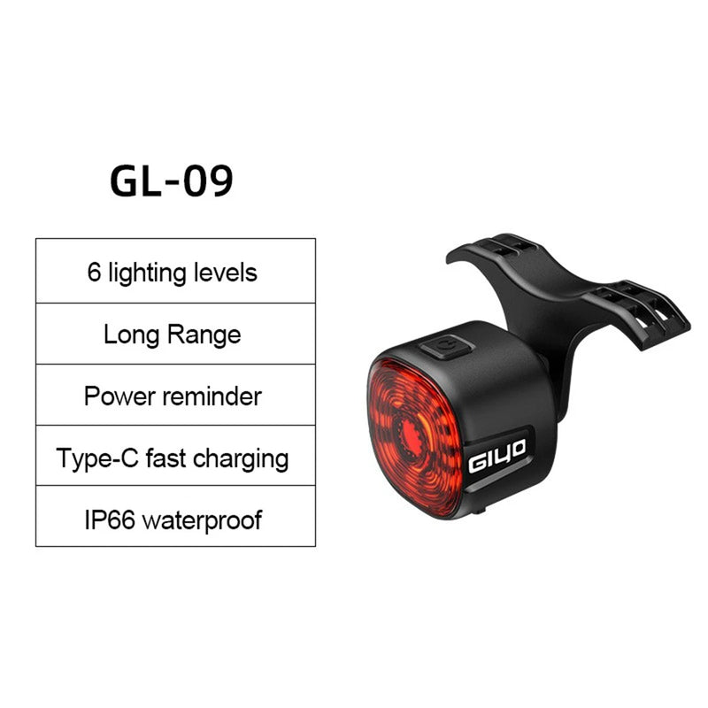 Luz de Freno Inteligente para Bicicletas - Recargable y Resistente al Agua