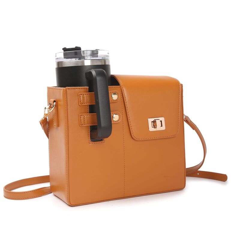 Outdoor Purse Cup Holder Bag for Stanley, Crossbody Water Bottle Bags,Crossbody Water Bottle Bag for Most Water Bottles - Korvel