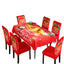 Christmas Waterproof Printed Tablecloth & Chair Cover Set
